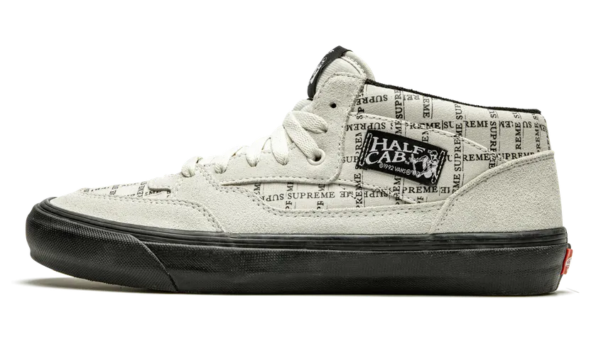 Vans Half Cab Pro Supreme “Supreme – Grid Logo – White” (VN0A3QPH2YV)