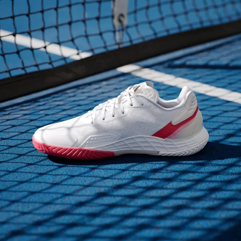 Adidas Defiant Speed 2 Tennis Shoes Cloud White / Core Black / Pure Ruby (JH6320)