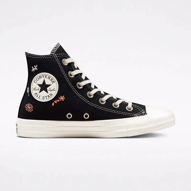 Converse Chuck Taylor All Star Embroidered Floral Black/multi/egret (A01585C)