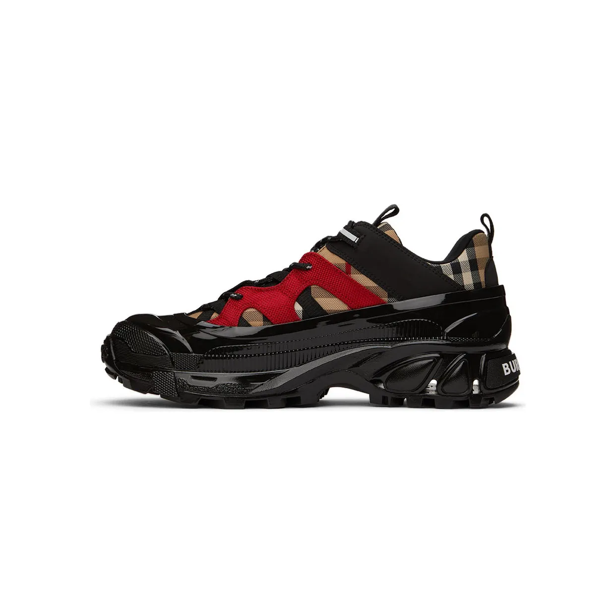 Burberry Black & Red Arthur Sneakers (8056924) (3)