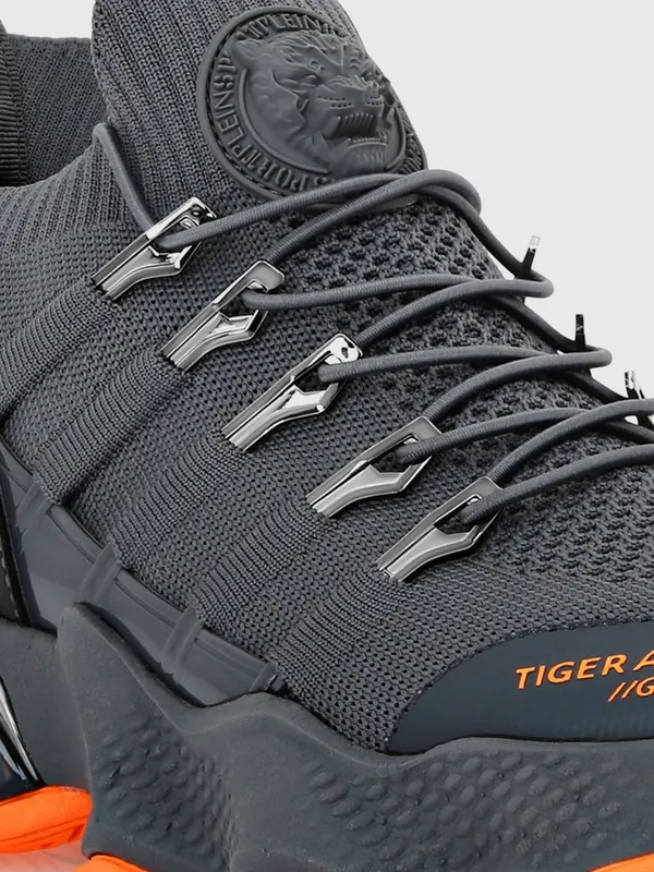 Plein Sport Mesh and Rubber Sneakers Grey (SAESUSC0518STE003N10) (3)