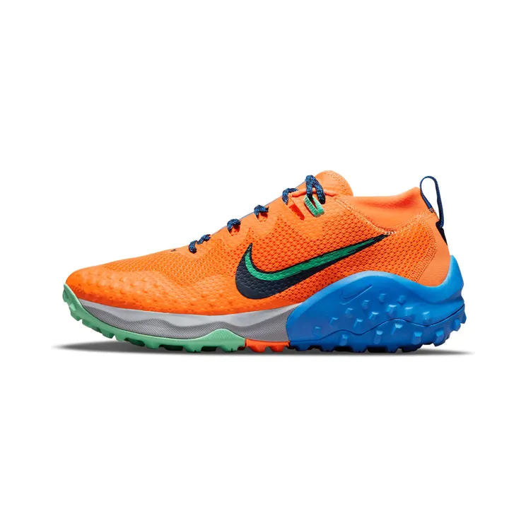 Nike Wildhorse 7 “Total Orange / Green Glow / Signal Blue / Obsidian” (CZ1856-800)