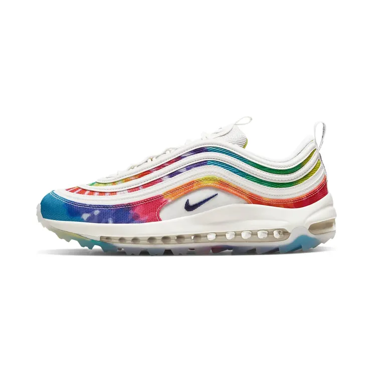 Nike Air Max 97 Golf NRG ‘Tie-Dye’ “Summit White / Lemon Venom / Indigo Fog / Deep Royal Blue” (CK1219-100)