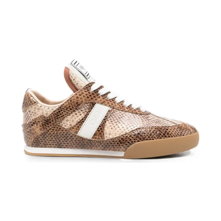 Chloe Chloé Kick mit Schlangenleder-Effekt “Brown” (CH26A07IYM)