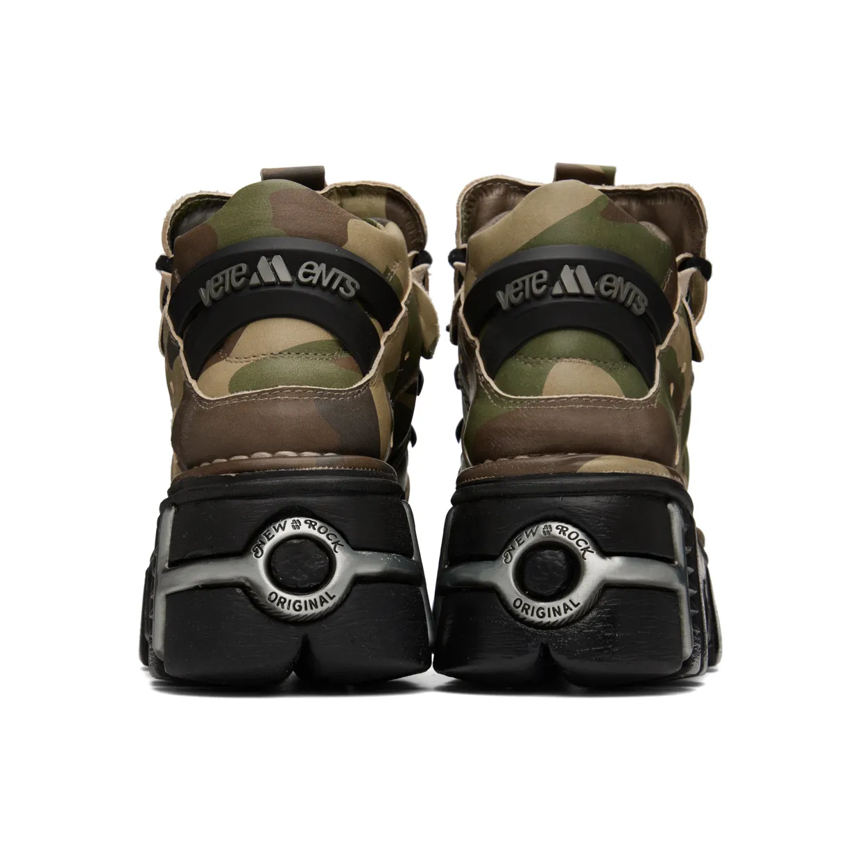VETEMENTS Khaki New Rock Edition Platform Sneakers (UA53SN200G) (2)