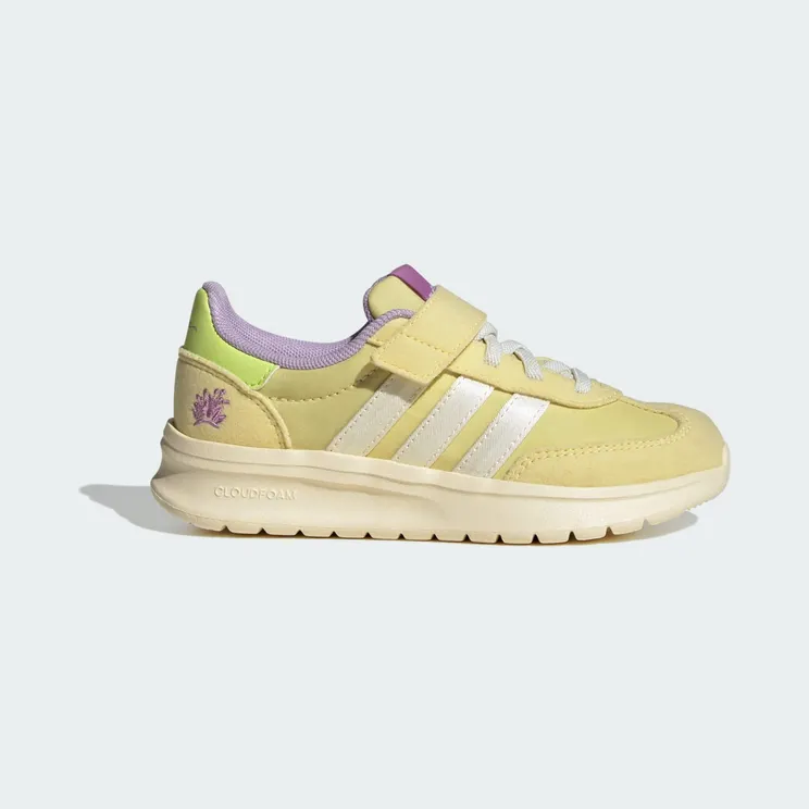 adidas Disney Tiana Run 70s 2.0 Shoes Kids “Powder Yellow / Cream White / Powder Plum” (JR4921)
