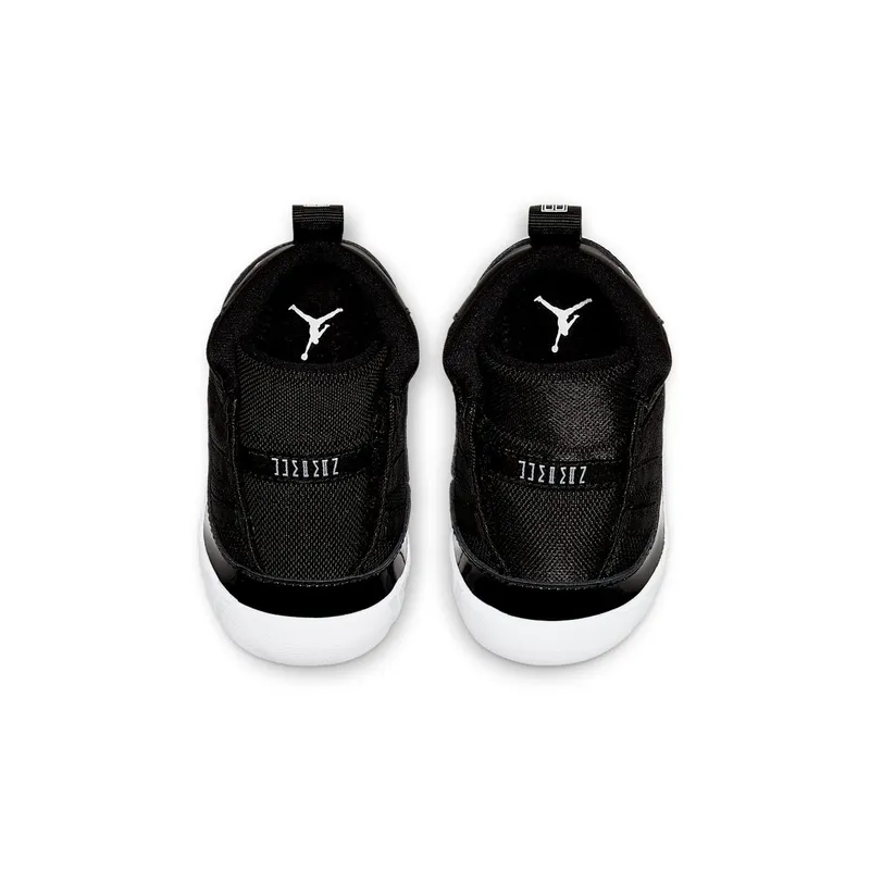 Jordan 11 Crib Bootie 72-10 (TD) Black/Varsity Red-White (CI6165-061)