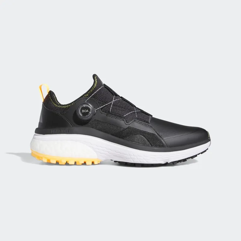adidas Solarmotion BOA Golf Shoes Core Black / Dark Silver Metallic / Solar Gold (GV9389)