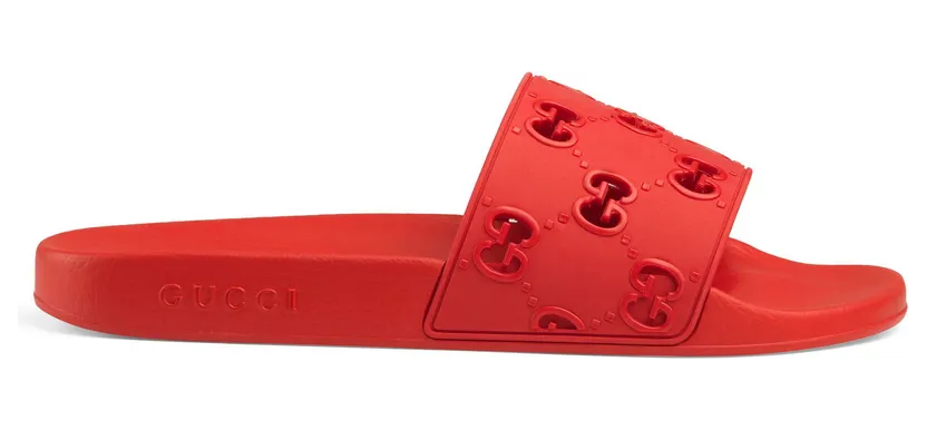 Gucci GG Slide Rubber Red