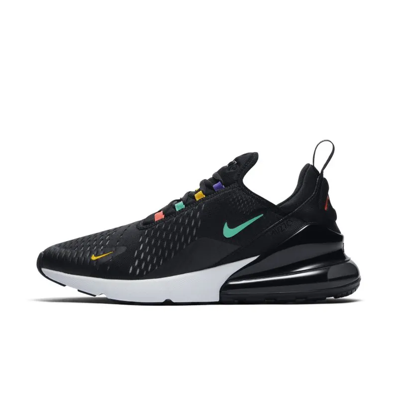 Nike Air Max 270 Black Multi-Color Black/University Gold-Psychic Purple-Flash Crimson (AH8050-023)