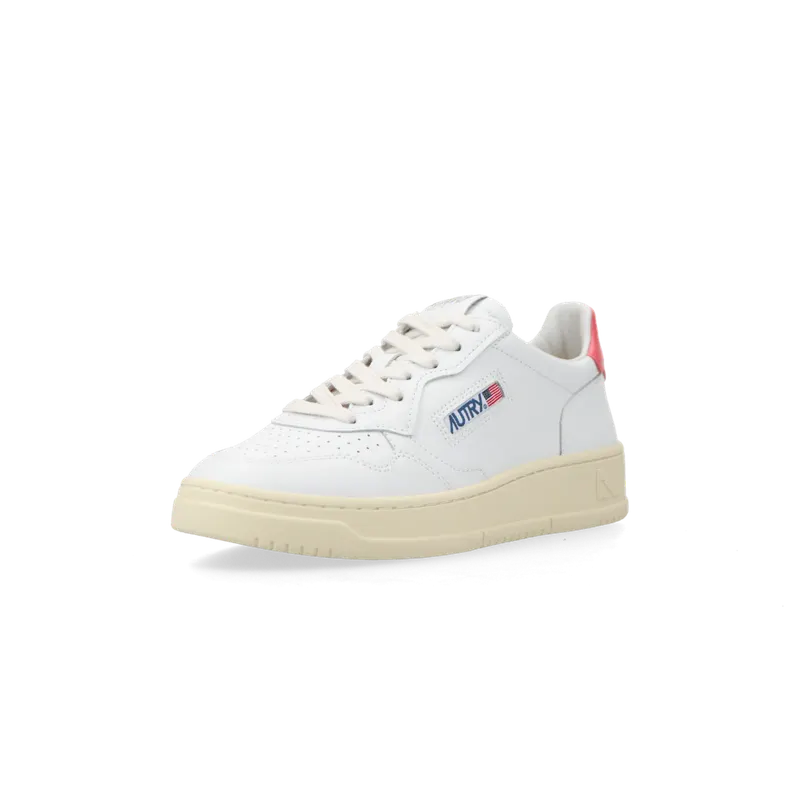 Autry Medalist Low W (White / pink) – AULWLL78