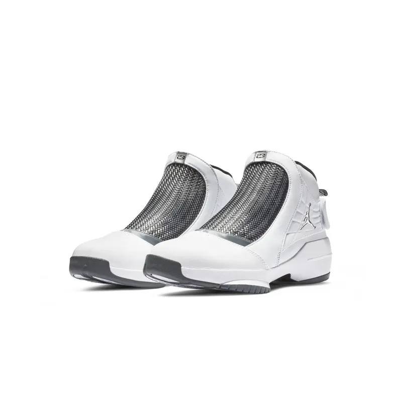 Jordan 19 Retro White Flint Grey White/Chrome-Flint Grey (AQ9213-100)