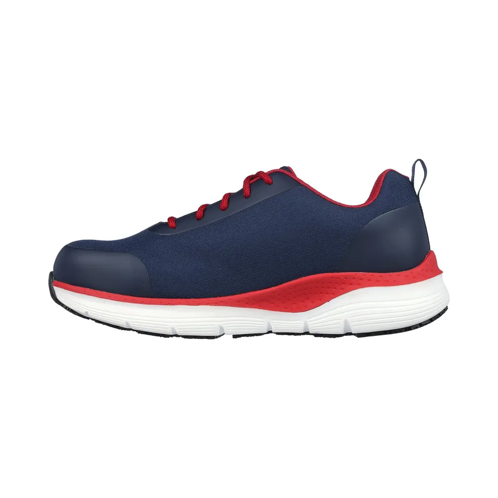 Skechers Work: Arch Fit SR – Ringstap Sneaker Marine/Red