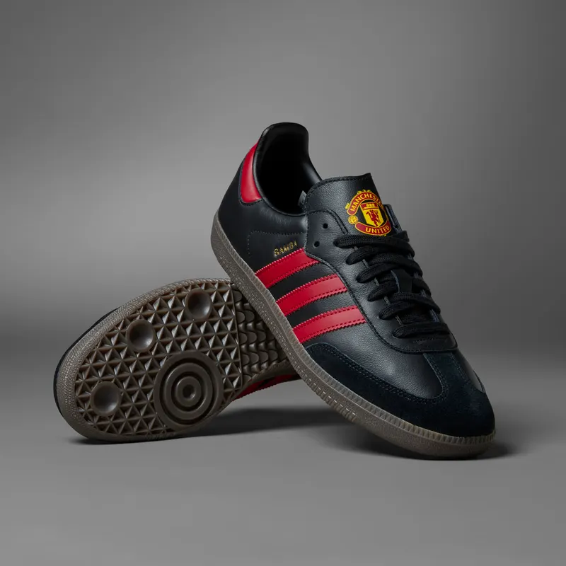Adidas Samba Team Core Black / Real Red / Gum (HQ7030)