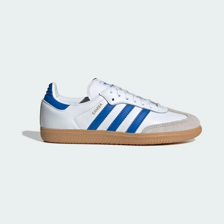 Adidas Samba OG Cloud White / Blue / Gum (JP5482)