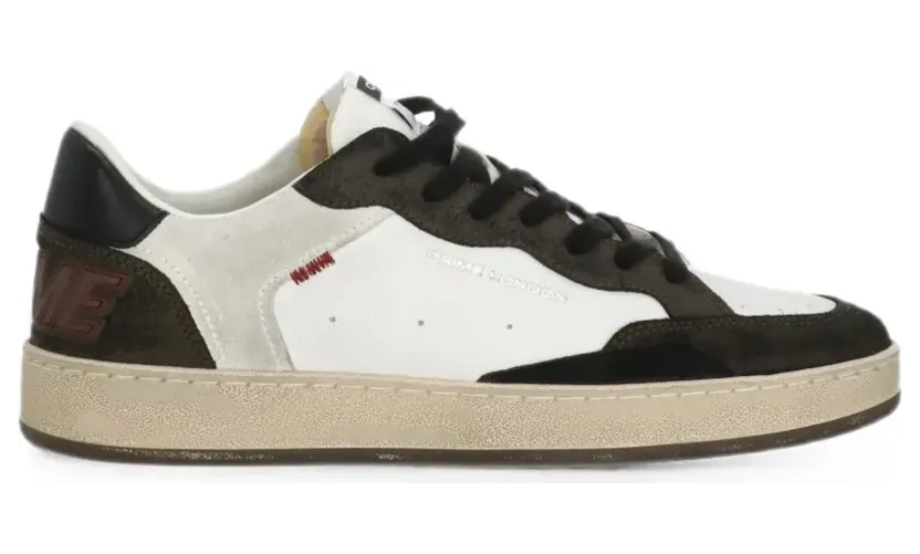 Crime London Chelsea leren sneakers met vlakken – Wit (11200AA810CHELSEA)