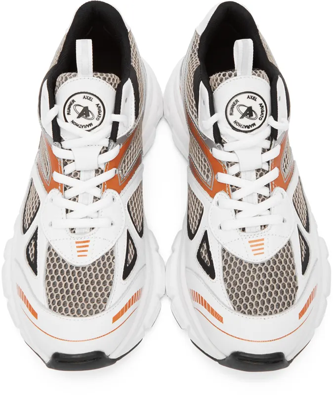 Axel Arigato White & Orange Marathon HD (33013)