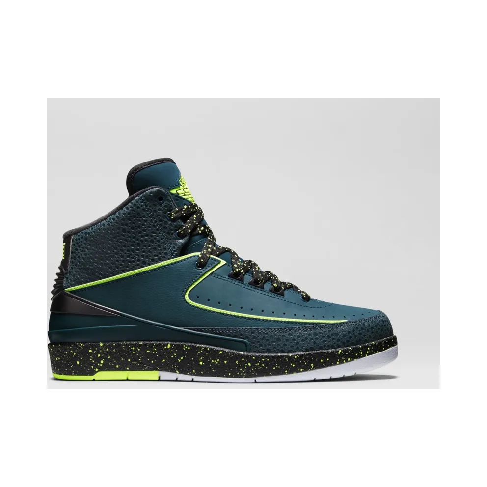 Jordan 2 Retro Nightshade Nightshade/Volt Ice-Black-Pure Platinum (385475-303)