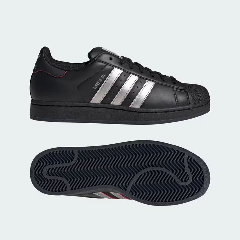 Adidas SUPERSTAR MESSI Core Black / Silver Metallic / Pure Ruby (KH5336)