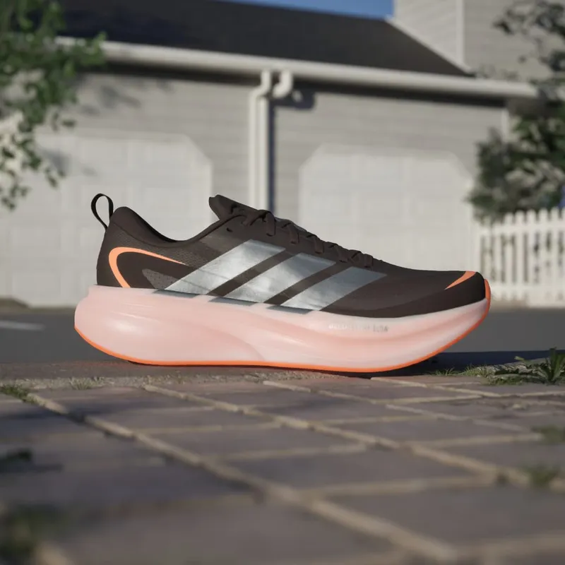Adidas SUPERNOVA GLIDE M Running Shoes Core Black / Iron Metallic / Lucid Orange (KJ8760)