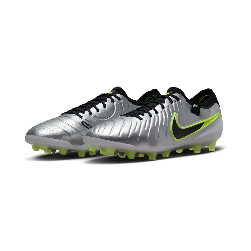 Nike Tiempo Legend 10 Elite AG-Pro Metallic Silver Volt Black (DV4330-001)