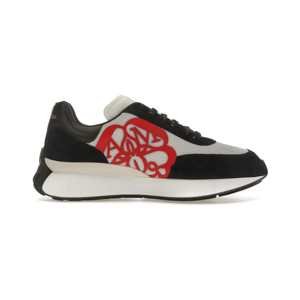 Alexander McQueen Sprint Runner Black Red (705074 W4V61 8928)
