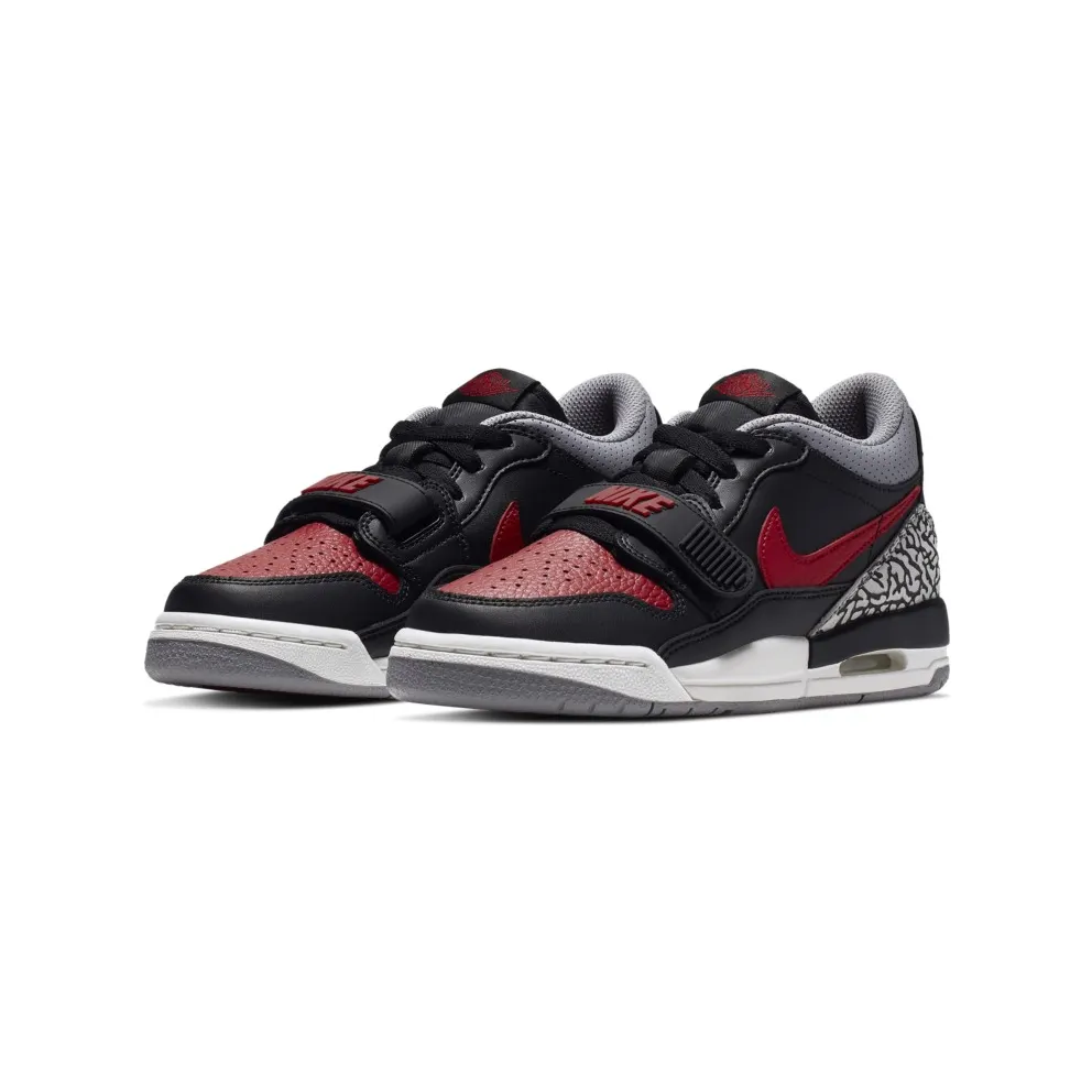 Jordan Legacy 312 Low Bred Cement (GS) Black/Gym Red-Black-Cement Grey (CD9054-006)
