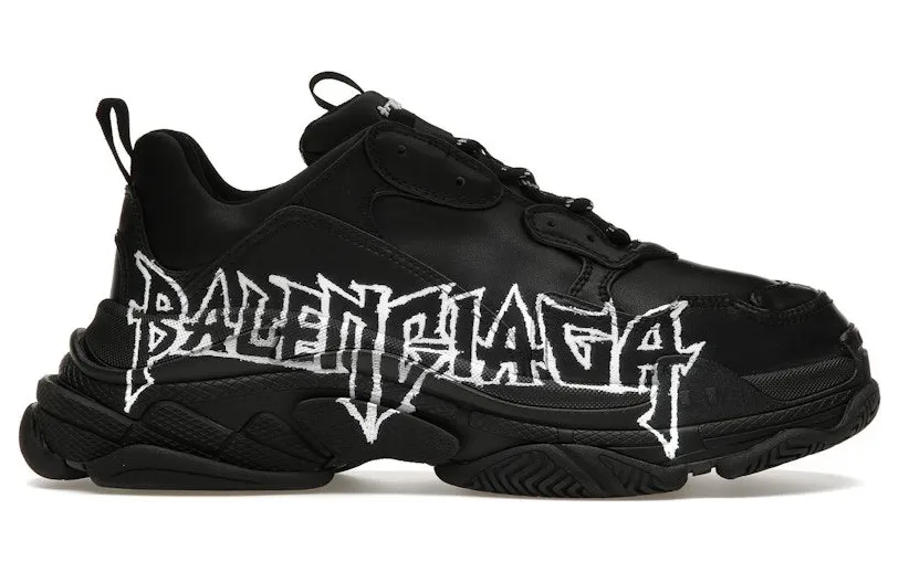 Balenciaga Triple S DIY Metal Artwork Black (536737W2FAY1090)