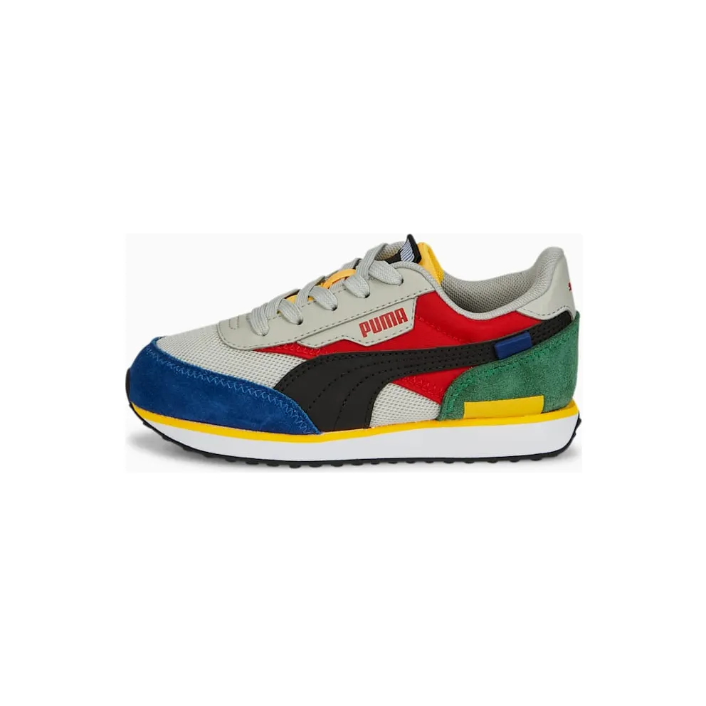 PUMA Future Rider Splash Kids’ Burnt Red/Gray Violet/Black (381855-06)