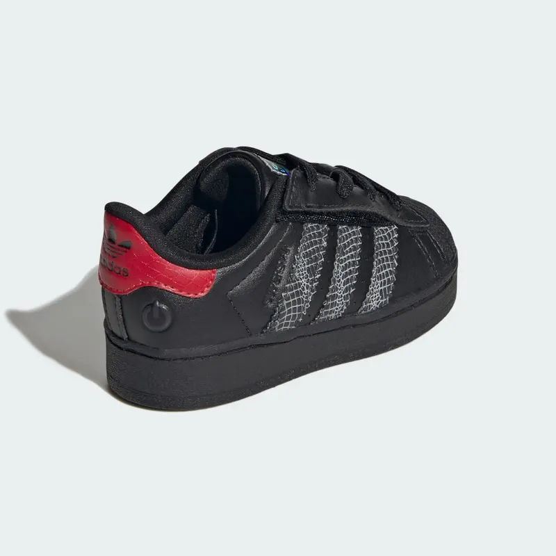 adidas Superstar LED Lights Comfort Closure Core Black Red (IH6392)