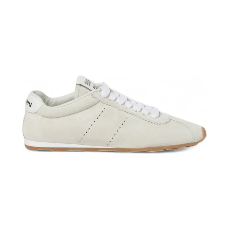 Miu Plume White Suede Gum (5E114E-054-F0009)