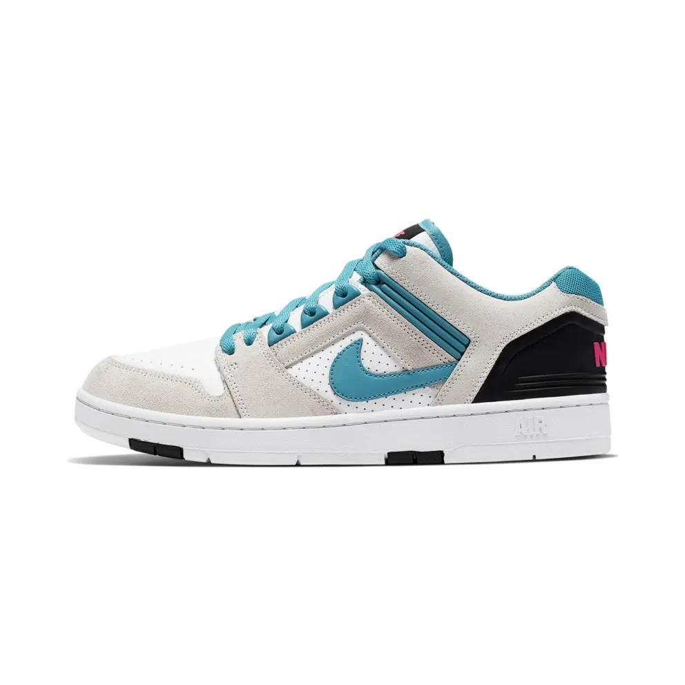 Nike SB Air Force 2 Low South Beach White/Teal Nebula-Black-Pink Flash (AO0300-101)