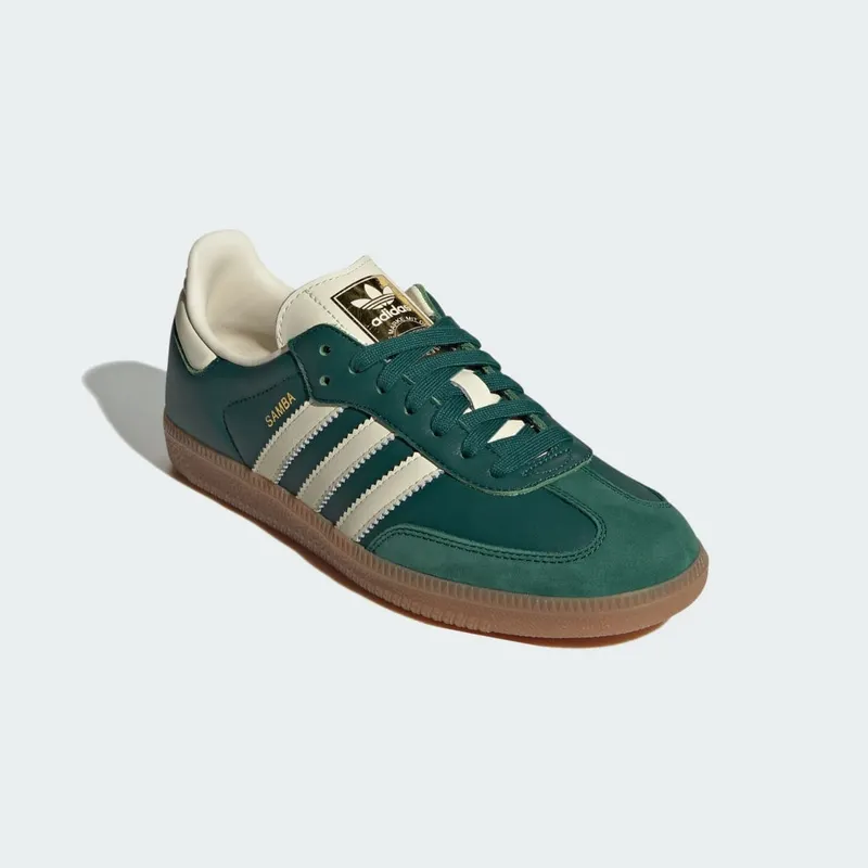 adidas Samba OG Collegiate Green / Cream White / Gold Metallic (IE0872)