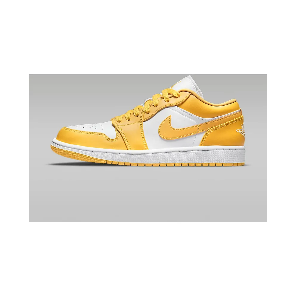 Jordan 1 Low Pollen – “White / Univeristy Gold / White” (553558-171)