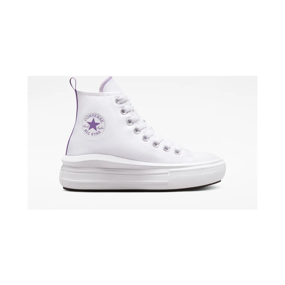 Converse Chuck Taylor All Star Move Platform White White/ Purple (A03667C)