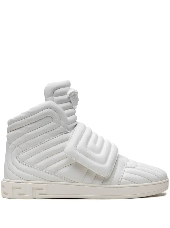 Versace Gewatteerde high-top White sneakers – White (DSU6171DNAXG)