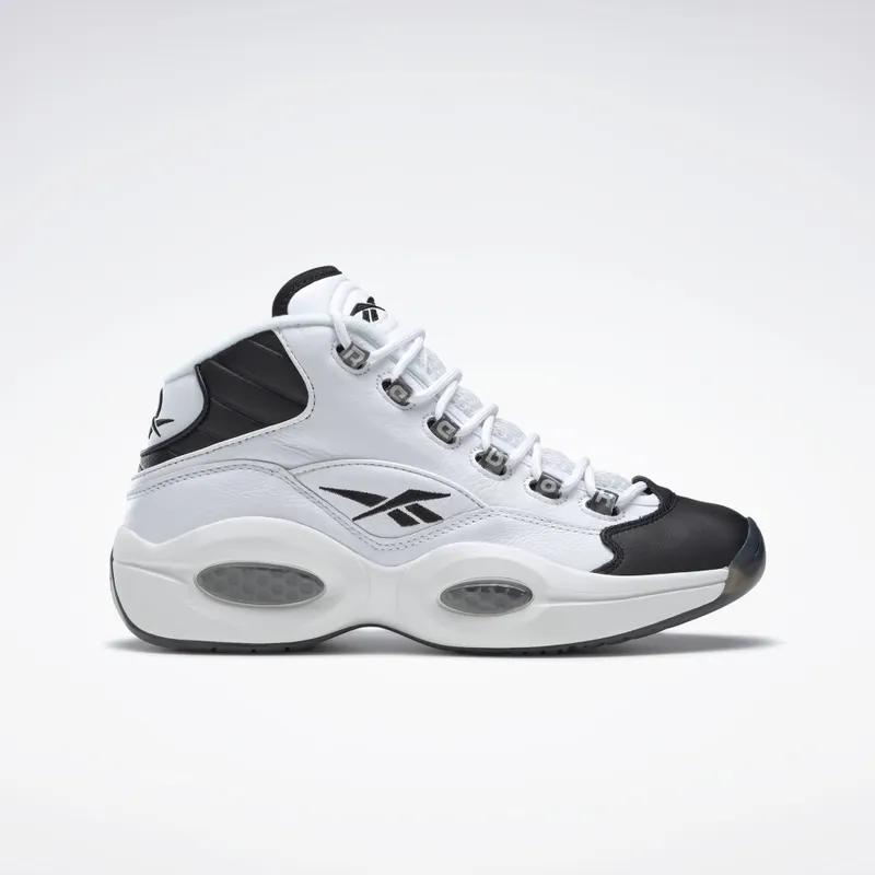 Reebok Question Mid Schoenen Black / Cloud White / Cloud White