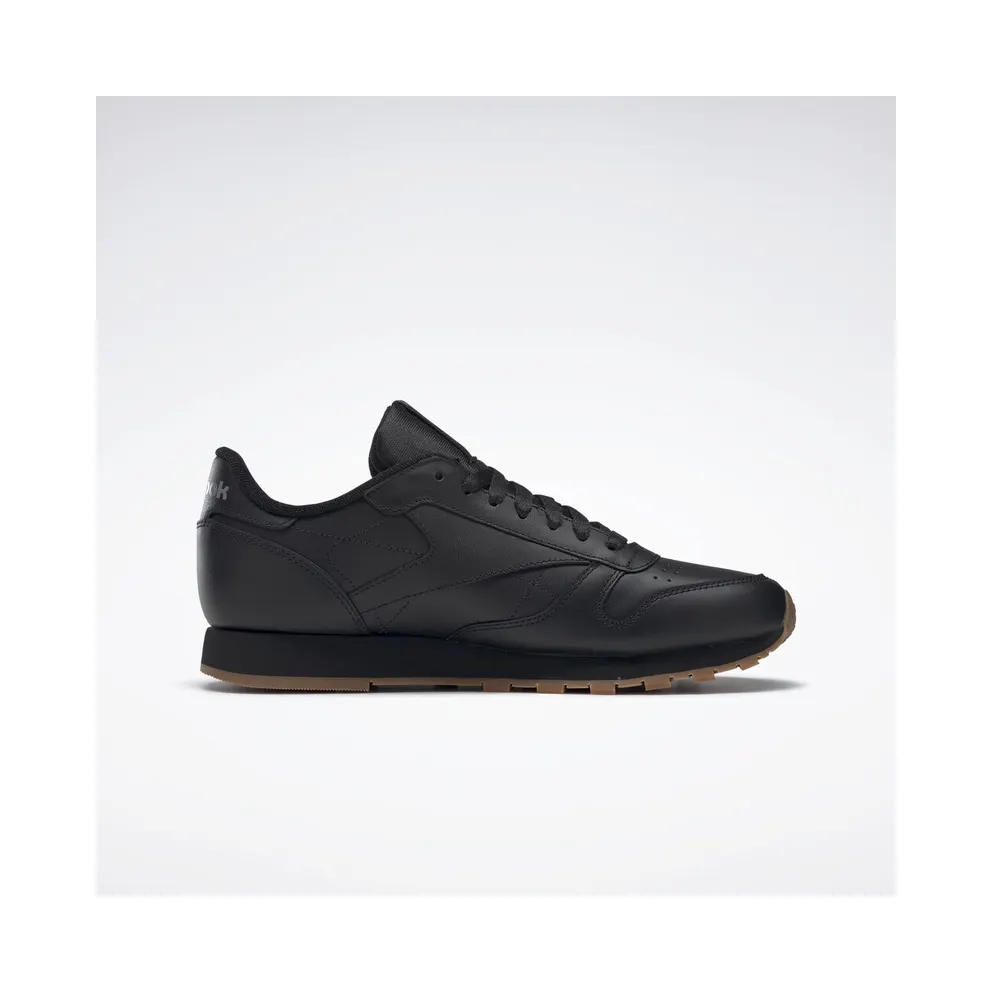 Reebok Classic Leather Shoes Intense Black / Gum