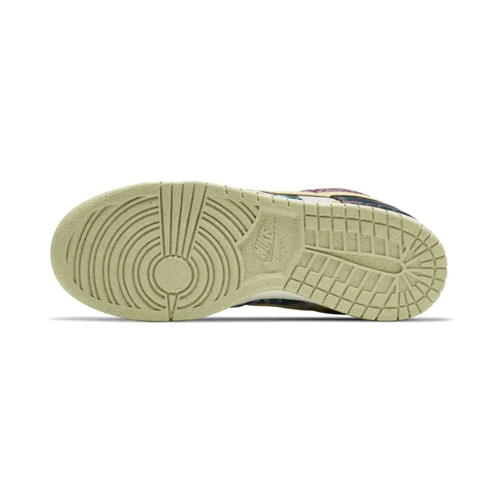 Nike Dunk Low Community Garden Multi-Color/Midnight Turquoise-Cardinal Red-Lemon Wash (CZ9747-900)