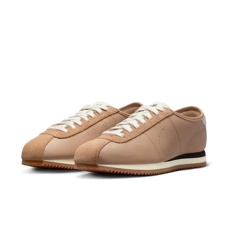 Nike Cortez Leather “Perforated Swoosh – Pale Shale” (HQ1841-200)