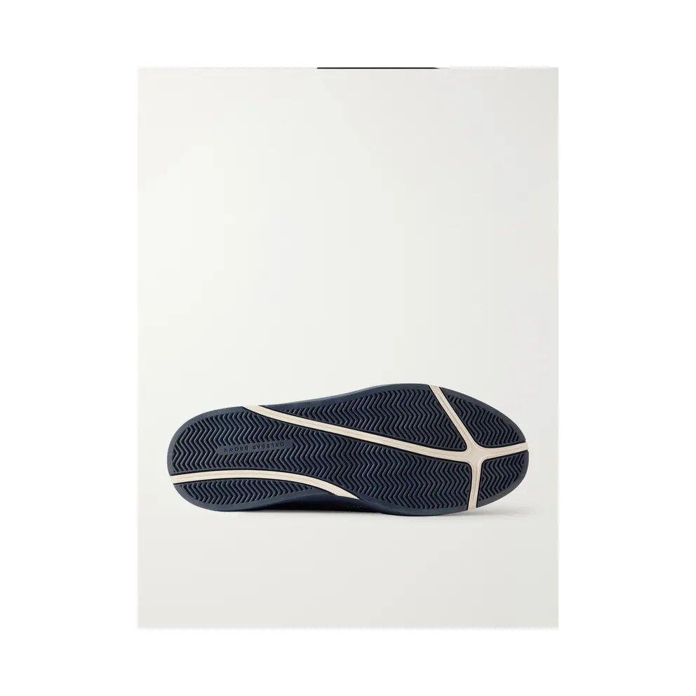 Orlebar Brown Larson Striped Mesh and Canvas Navy / Orange / Aquamarine (279102)