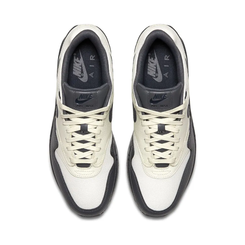 Nike Air Max 1 Premium PRM Sail/Dark Obsidian-Dark Grey (875844-100)