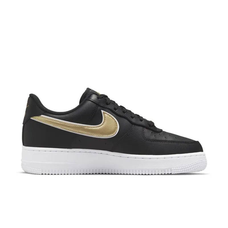 Nike Air Force 1 Low ’07 Essential Black Metallic Gold (W) (DD1523-001)