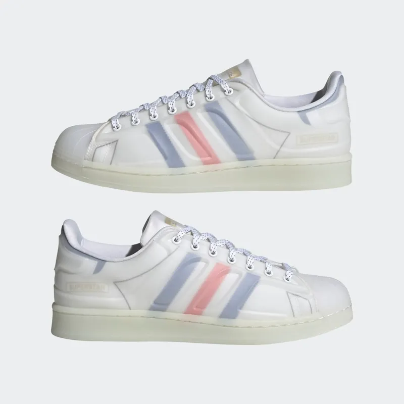 Adidas Superstar Futureshell Cloud White / Red / Gold Metallic (H00197)