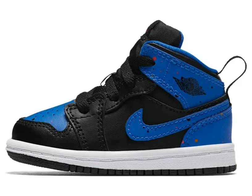 Jordan 1 Mid Royal Paint Splatter (TD)
