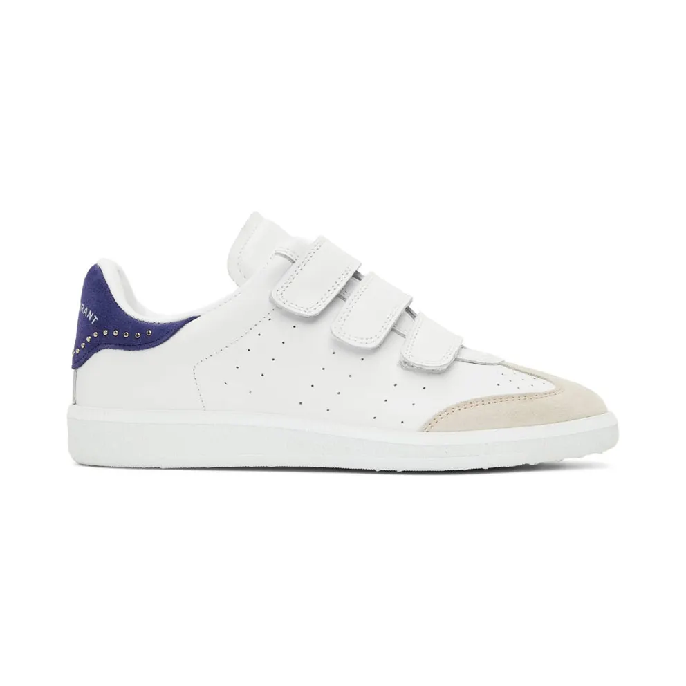 Isabel Marant White & Indigo Studded Beth (22EBK0031-22E022S)