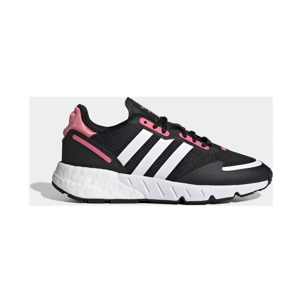 adidas ZX 1K Boost Schuh Core Black / Cloud White / Hazy Rose (FX6872)