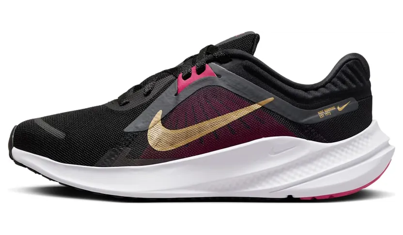 Nike Quest 5 Black Fireberry Metallic Gold (DD9291-009)