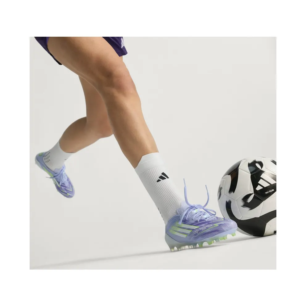 adidas F50 Sparkfusion Elite Low Firm Ground/artificial Grass Boots “Violet Tone / Lucid Lemon / Purple Rush” (JR9225)