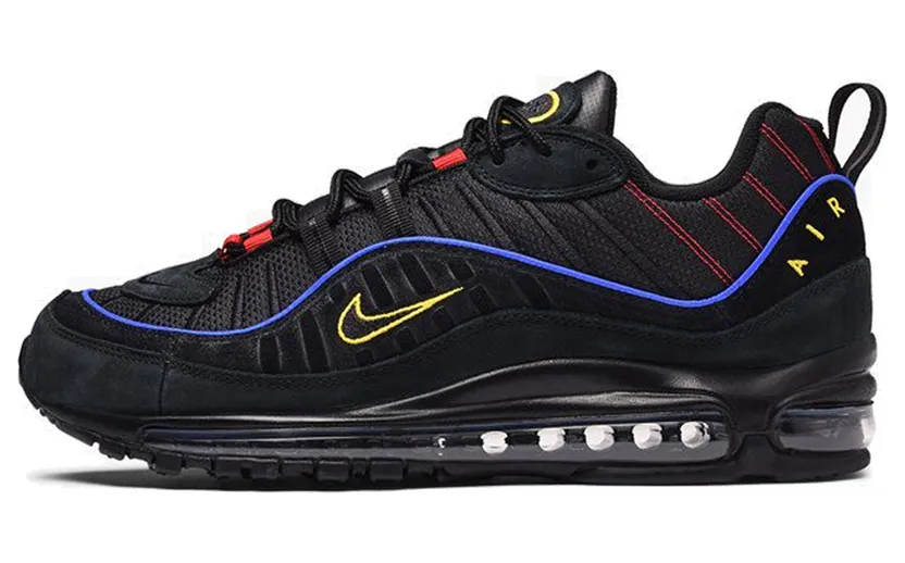 Nike Air Max 98 Black Amarillo University Red (2019) (CD1537-001)